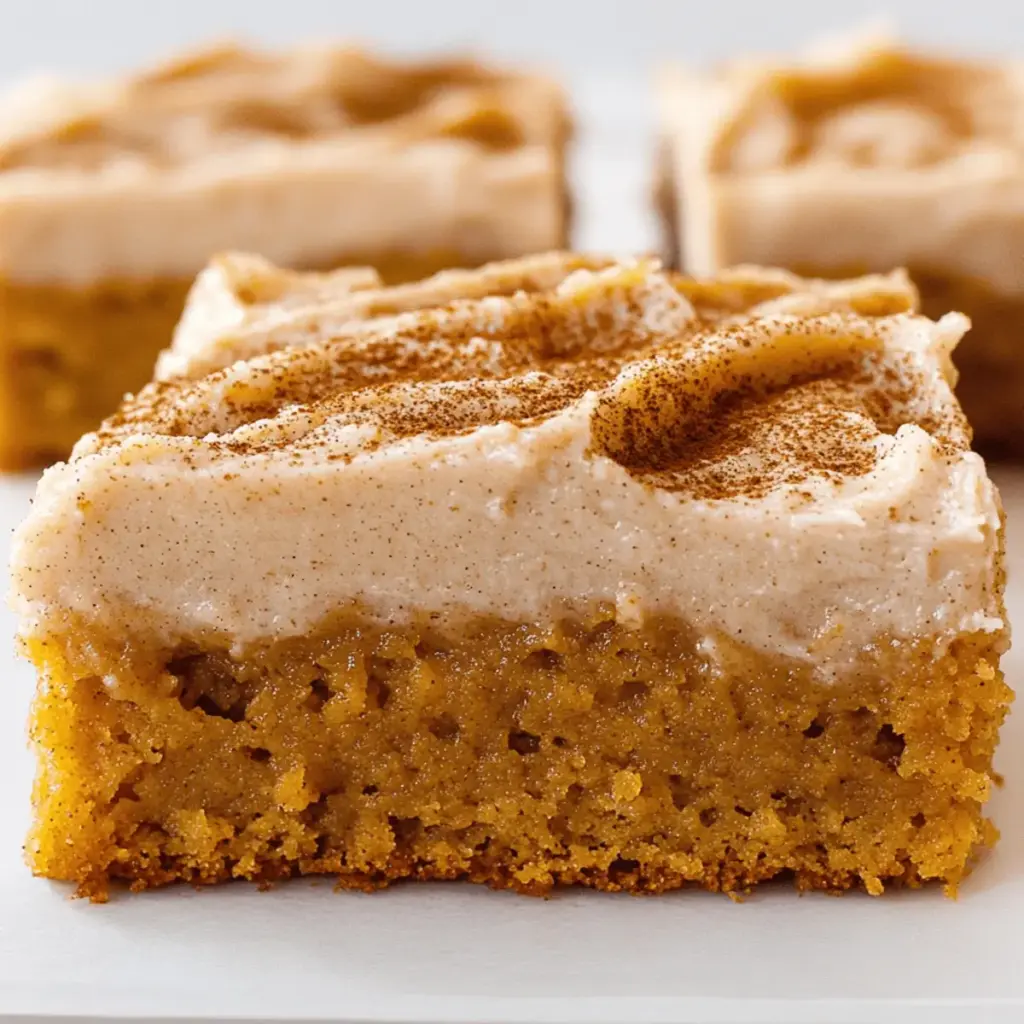 Pumpkin Bars with Brown Sugar Frosting