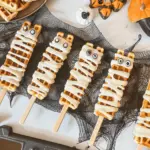 Spooky Waffle Mummy Sticks