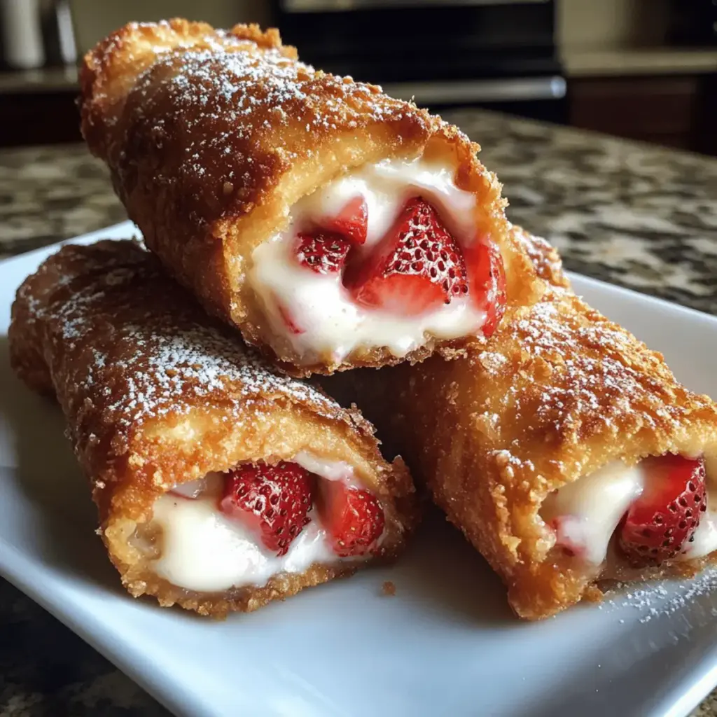 Strawberry Cheesecake Eggroll