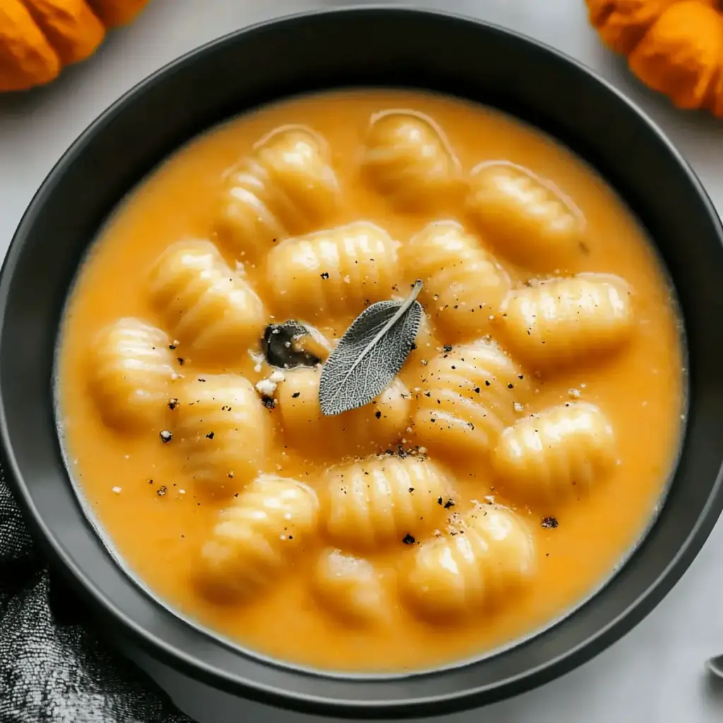Tasty Pumpkin Gnocchi Soup
