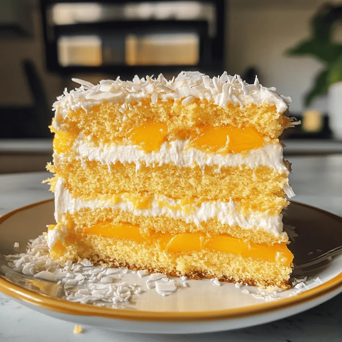 Vegan Mango Coconut Cake