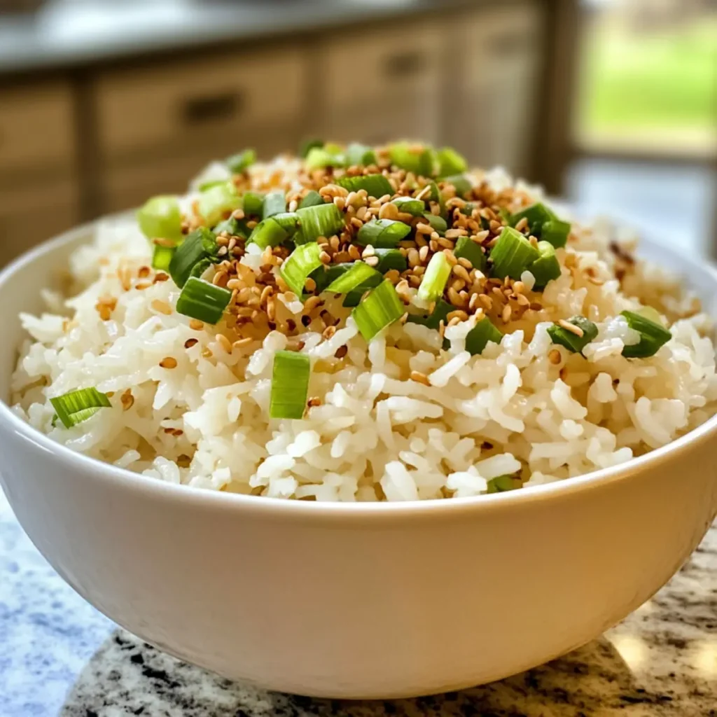 Savory Ginger Garlic Coconut Rice