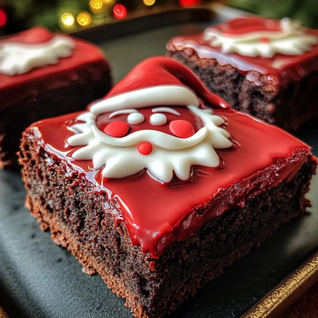 Santa Belly Brownies