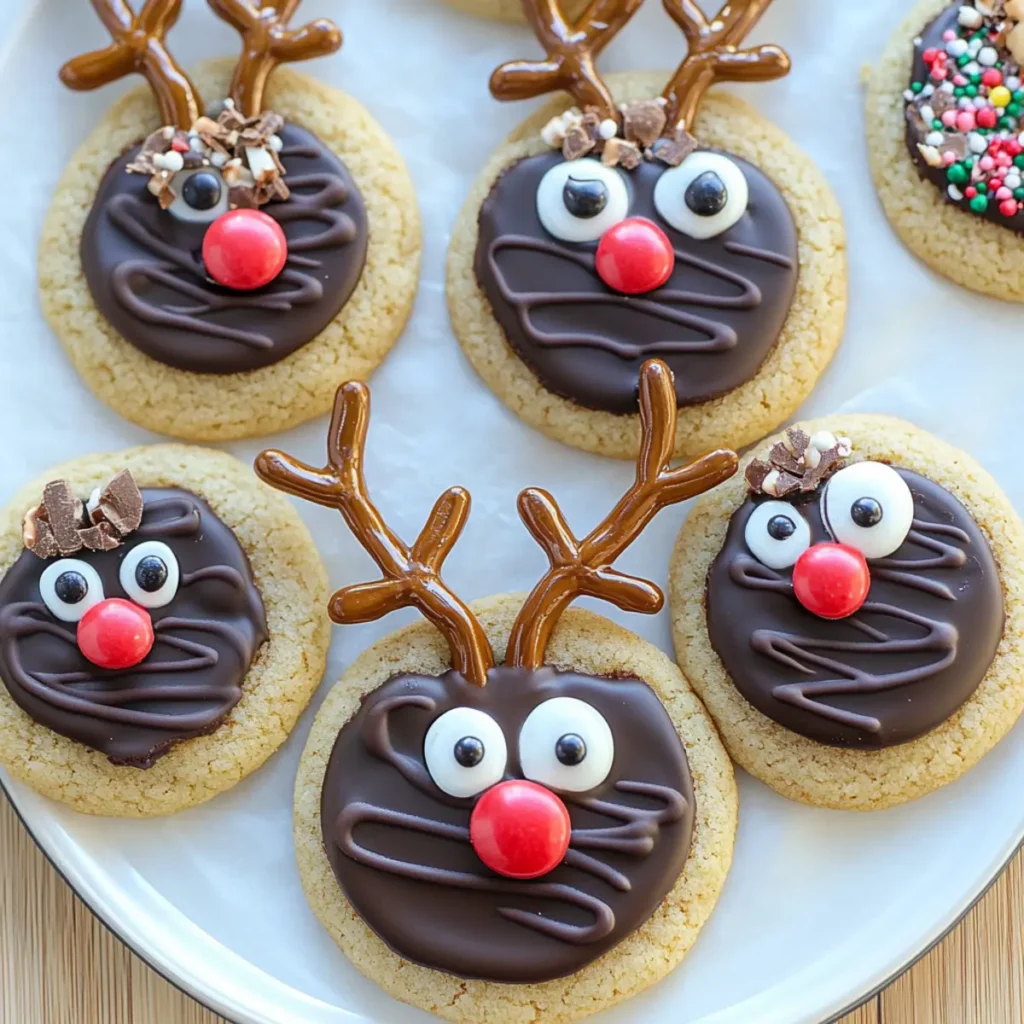 Reindeer Cake Mix Cookies