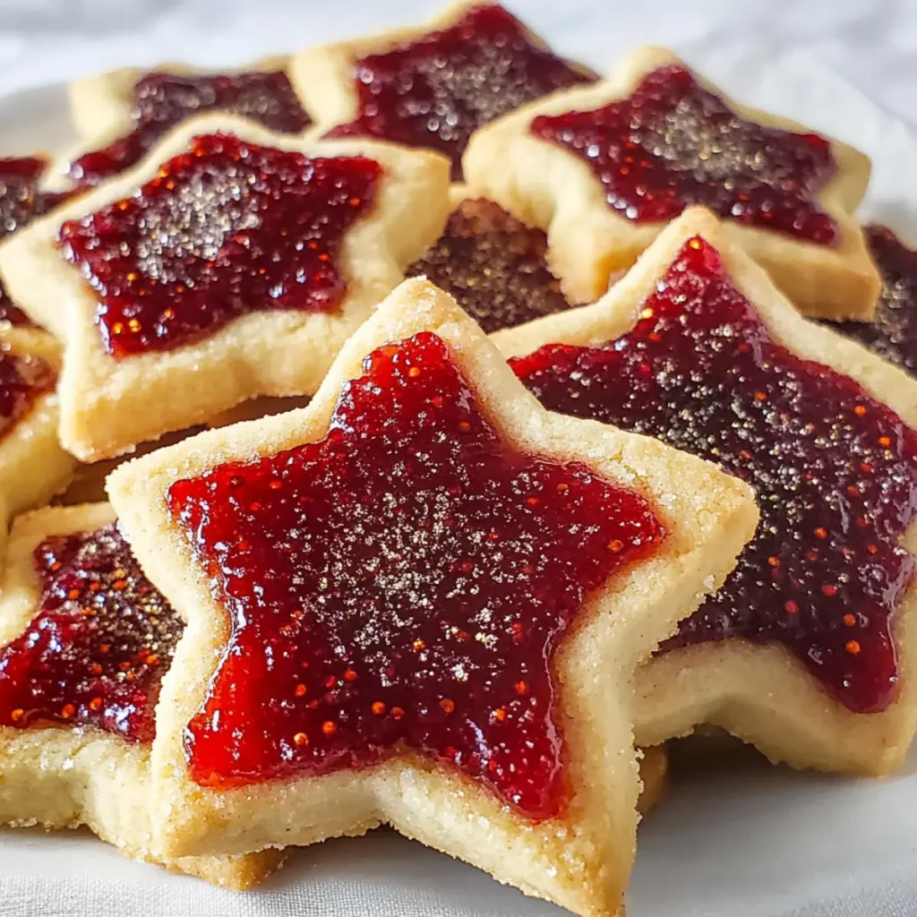 Sugar Plum Shortbread Cookies