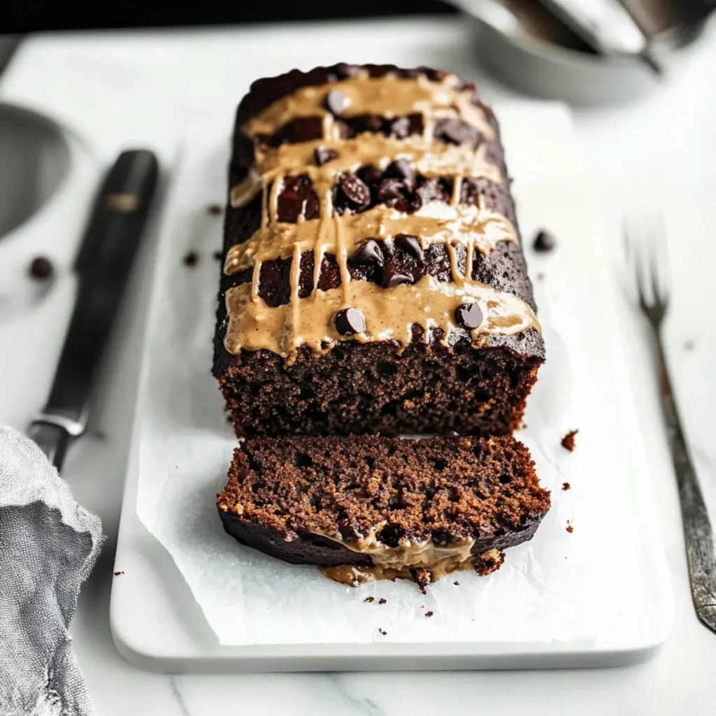 Chocolate Peanut Butter Banana Bread