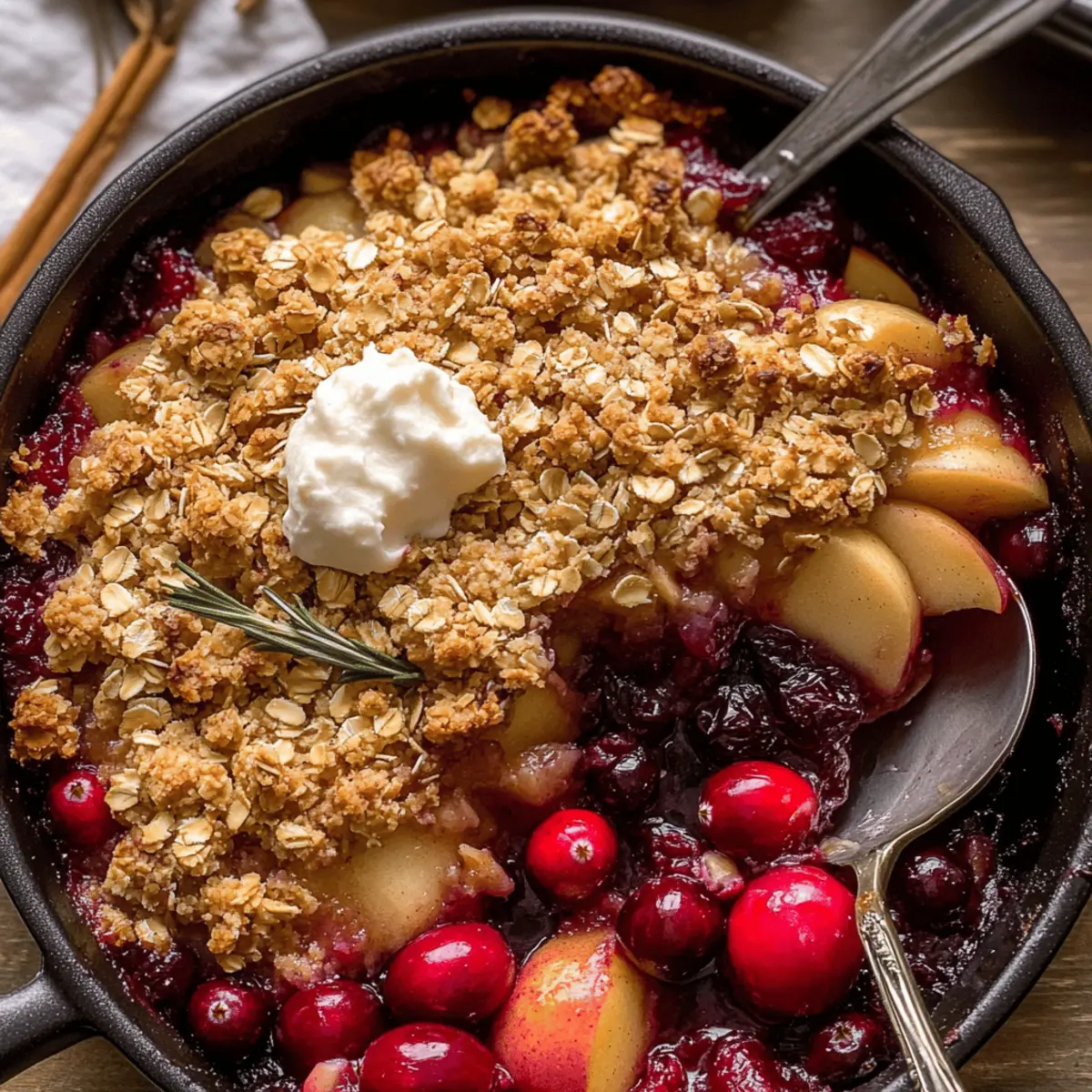 Apple Cranberry Crisp