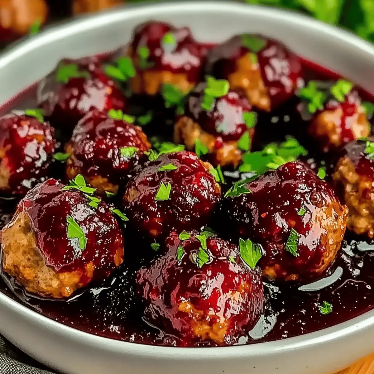Christmas Cranberry Meatballs