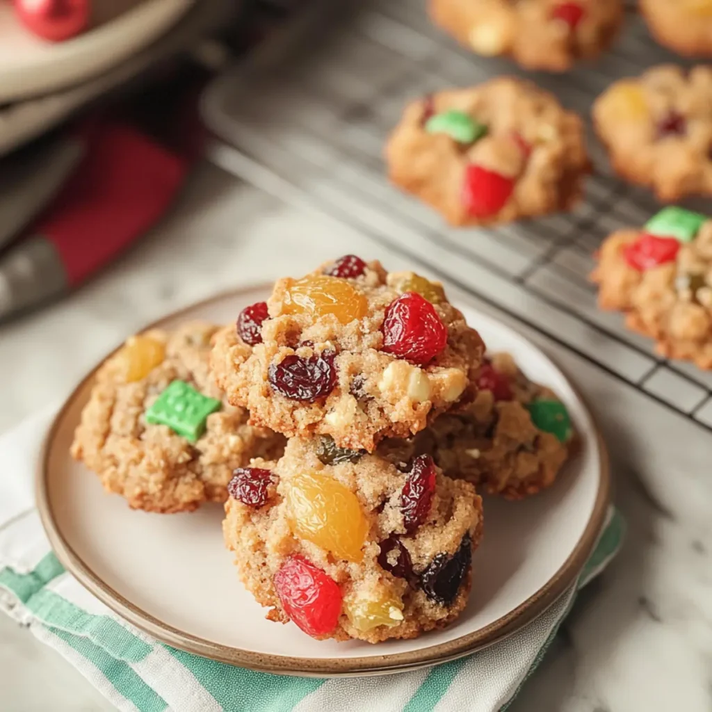 Christmas Fruitcake Cookies