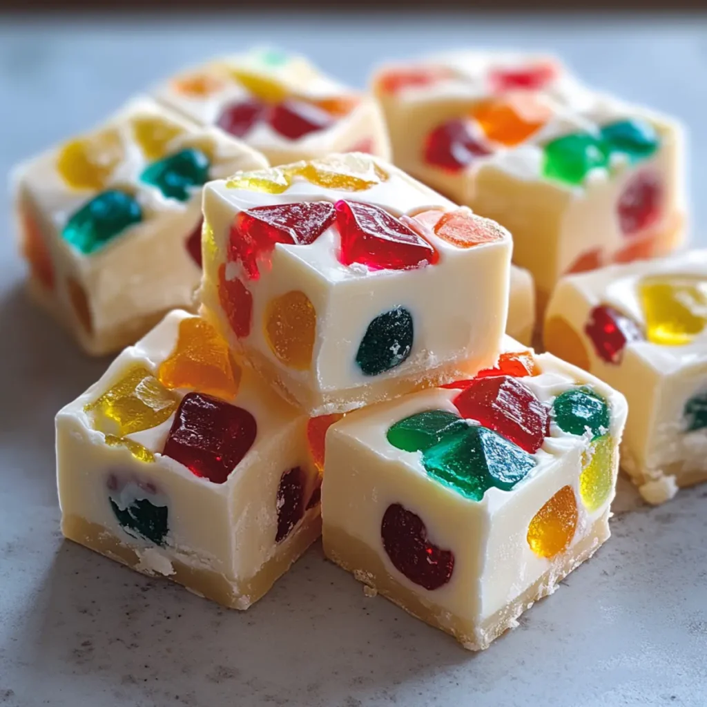 Christmas Gumdrop Fudge