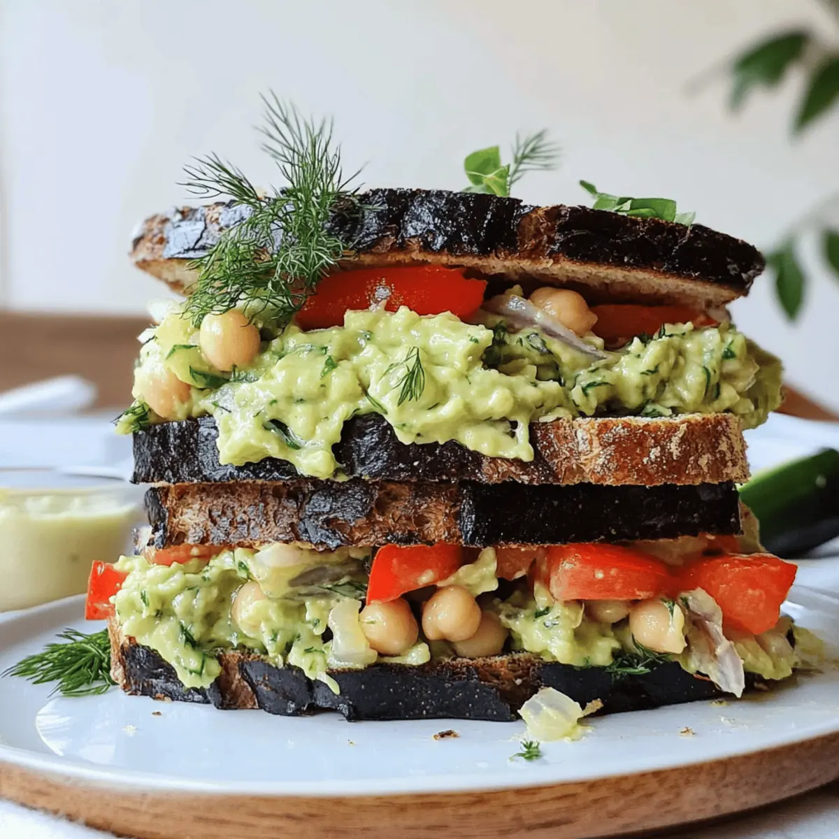Smashed Chickpea Salad Sandwich