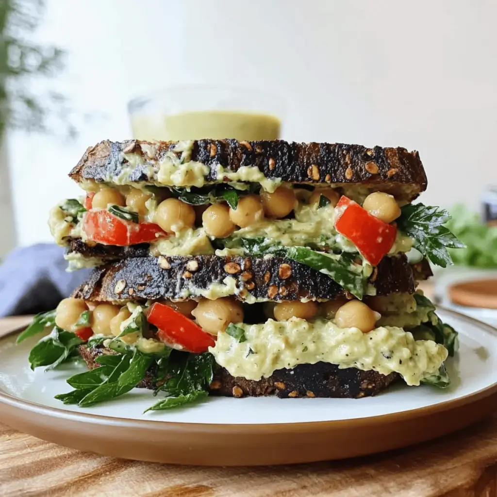 Smashed Chickpea Salad Sandwich