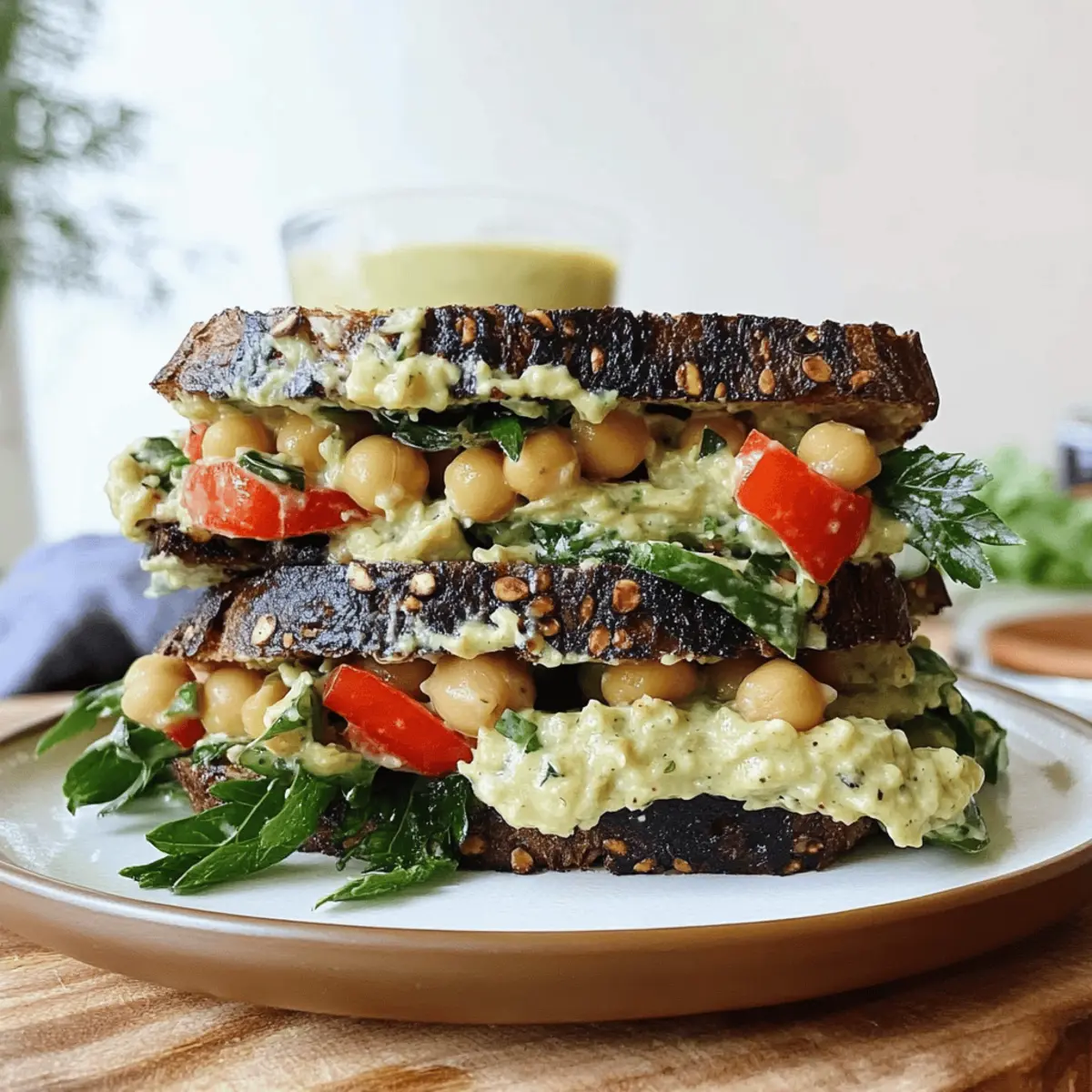 Smashed Chickpea Salad Sandwich