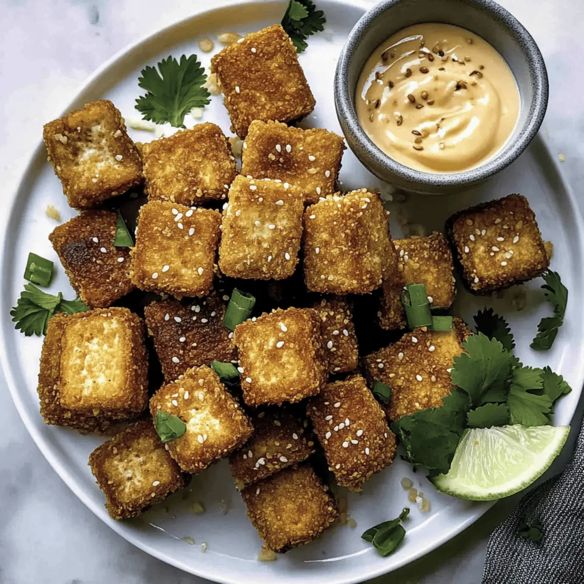 Super Crispy Fried Silken Tofu
