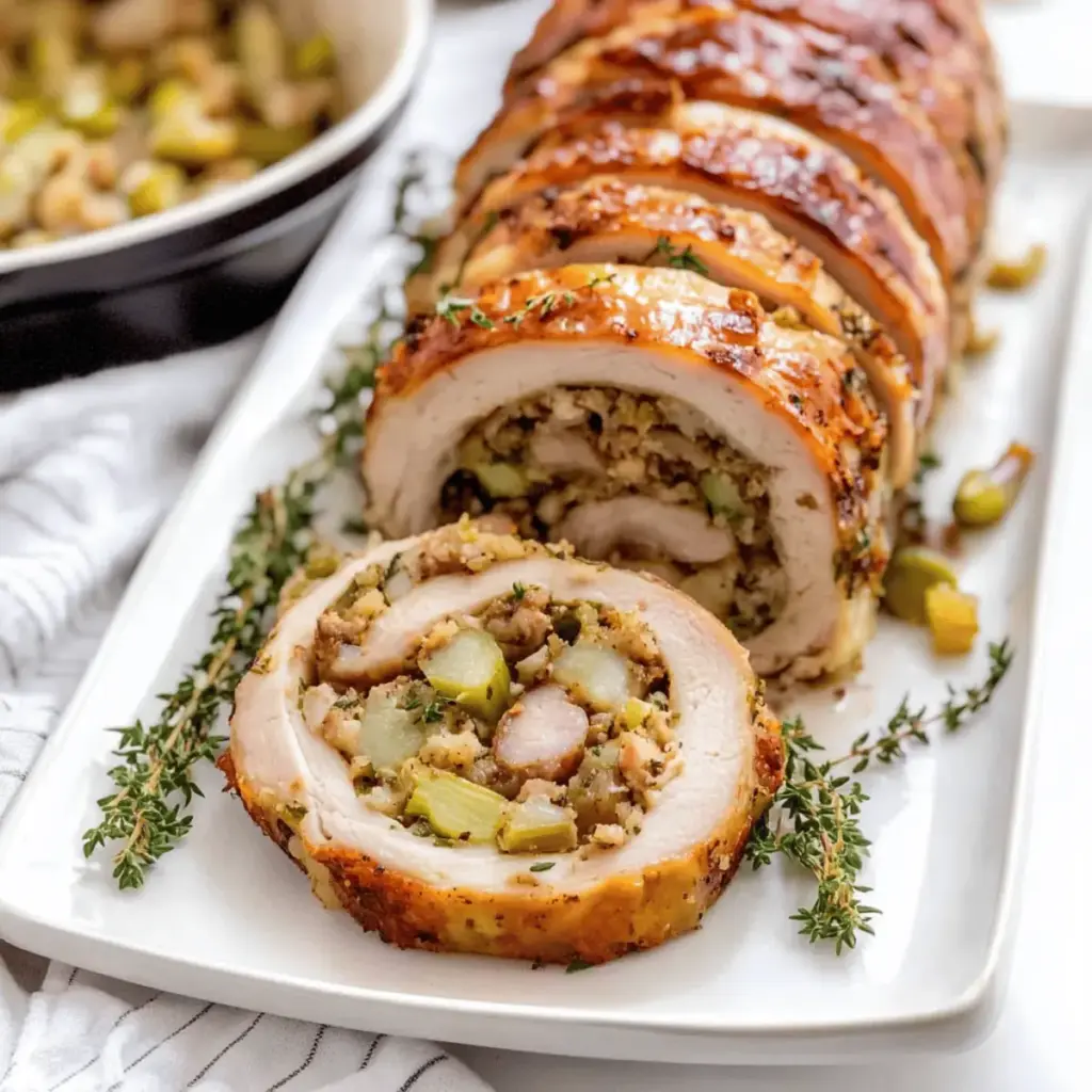 Turkey Roulade with Sausage Stuffing