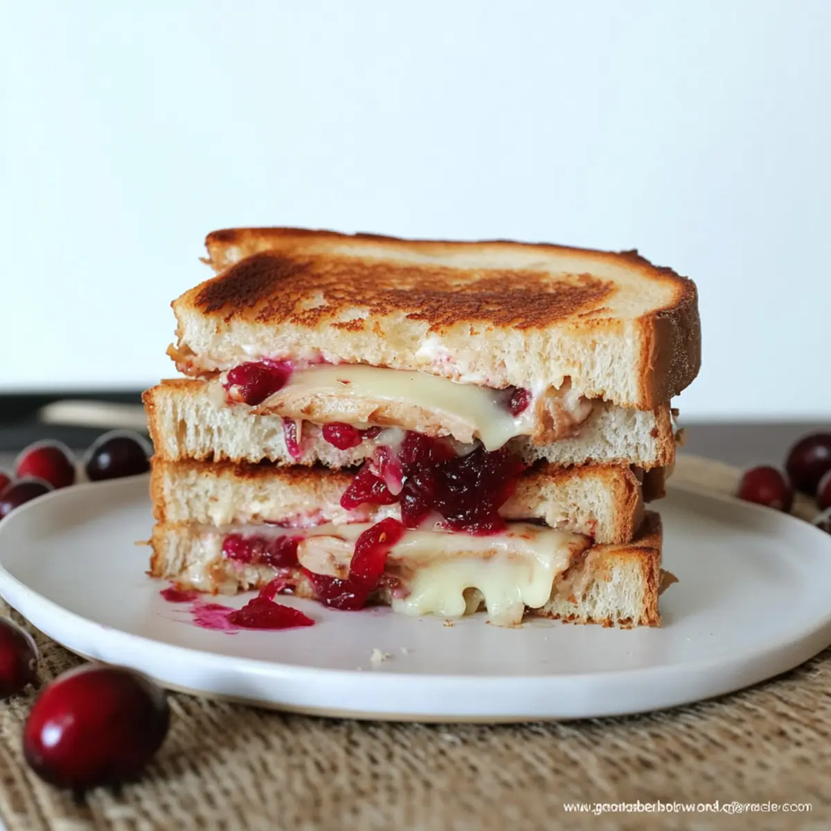cranberry turkey grilled cheese