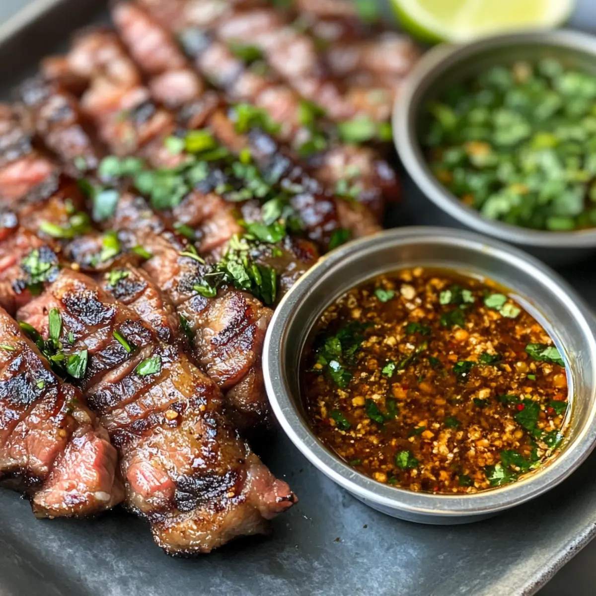 Crying Tiger Beef with Nam Jim Jaew Sauce