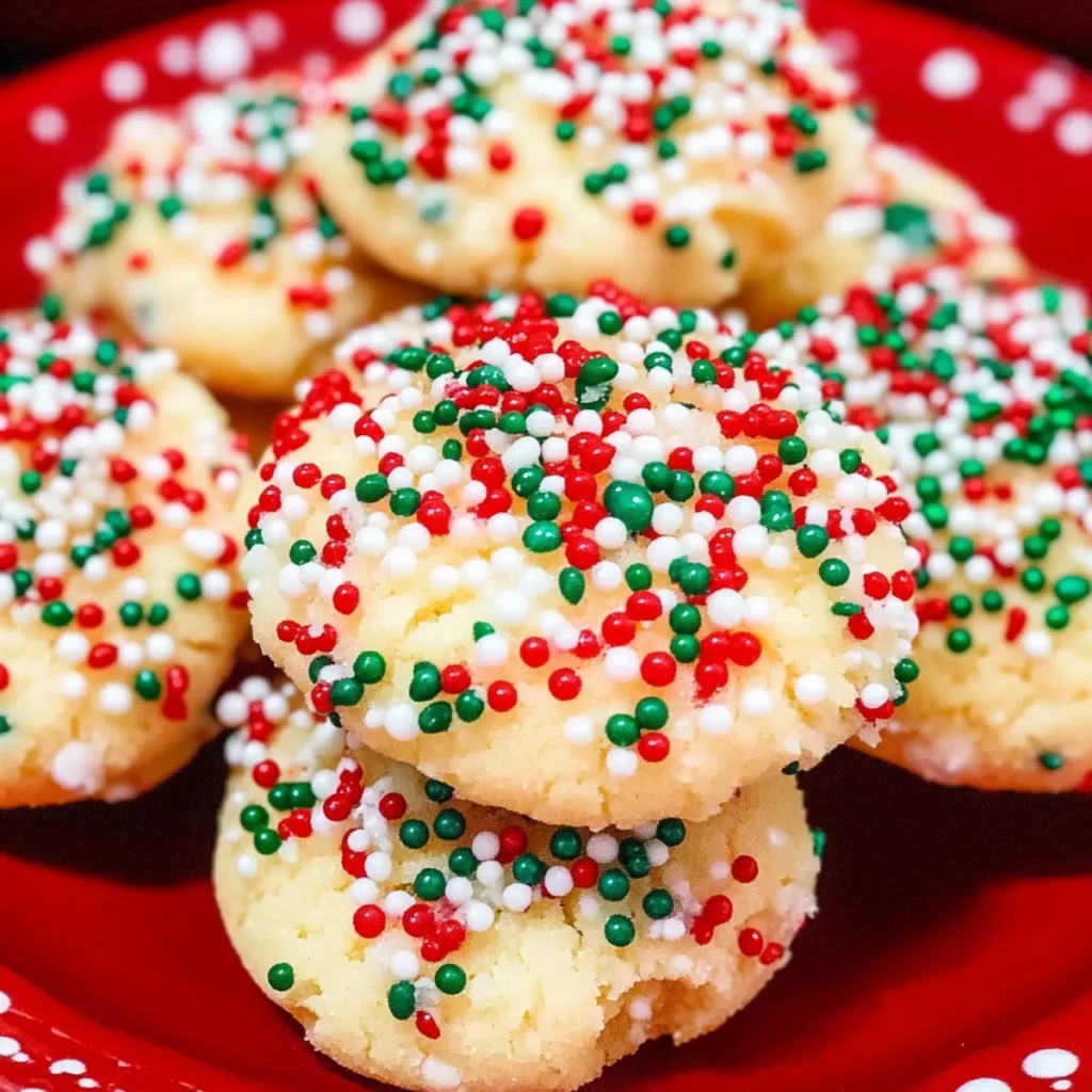 Christmas Sugar Cookies with Sprinkles