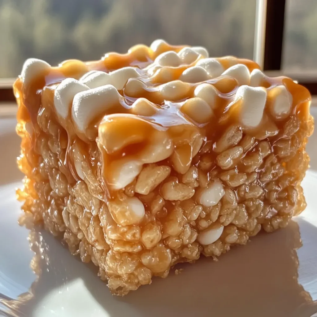 Brown Butter Dulce de Leche Rice Krispie Treats