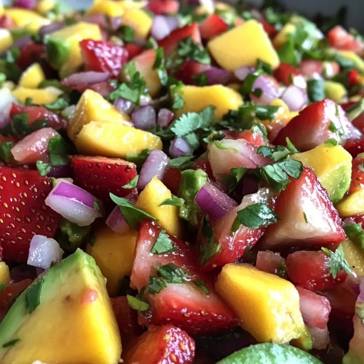 Avocado Strawberry Mango Salsa