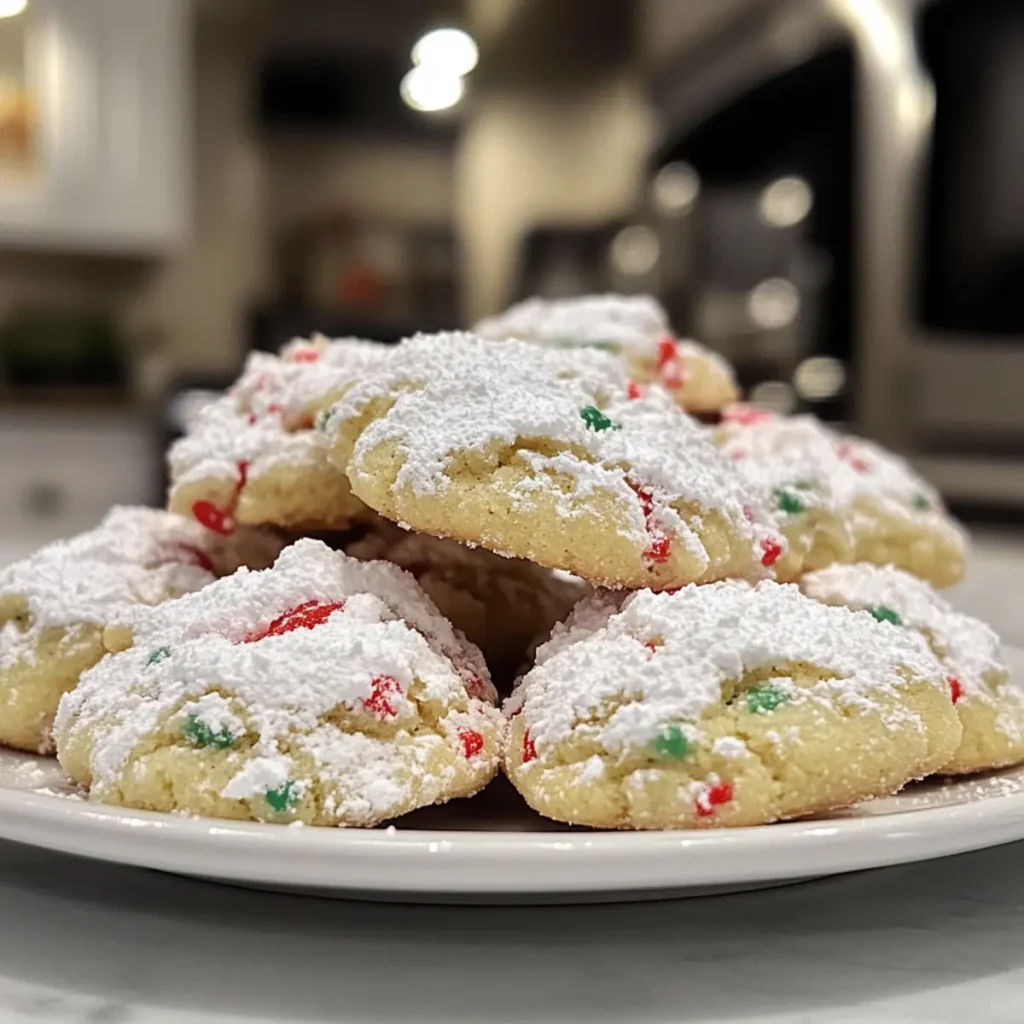 Christmas Crinkle Cookies