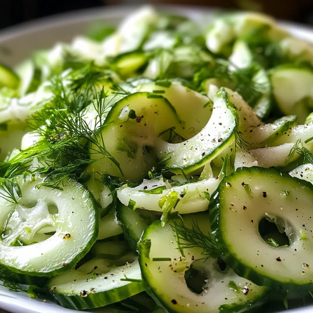 Crisp Fennel Cucumber Salad