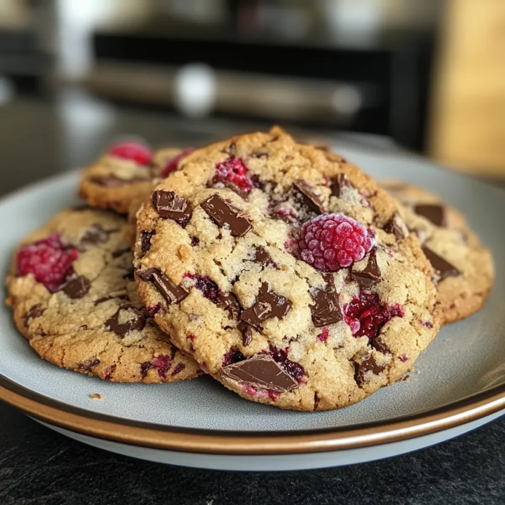 Raspberry Chocolate Chip Cookies