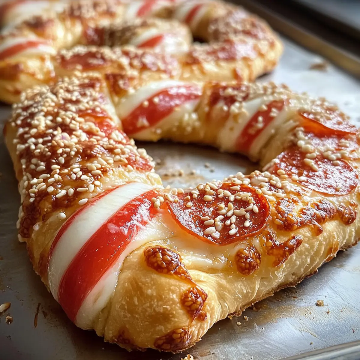 Pizza Candy Cane Crescent