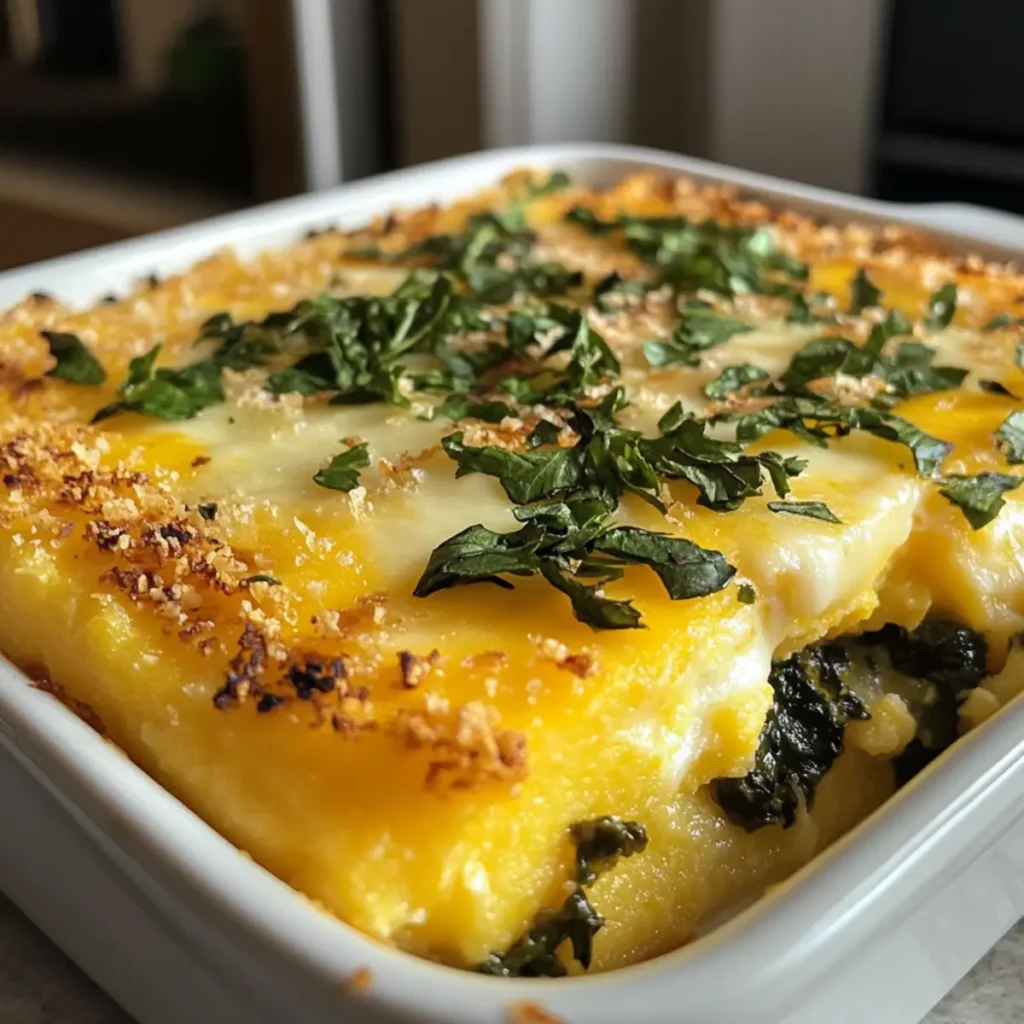 Corn Polenta With Baked Eggs