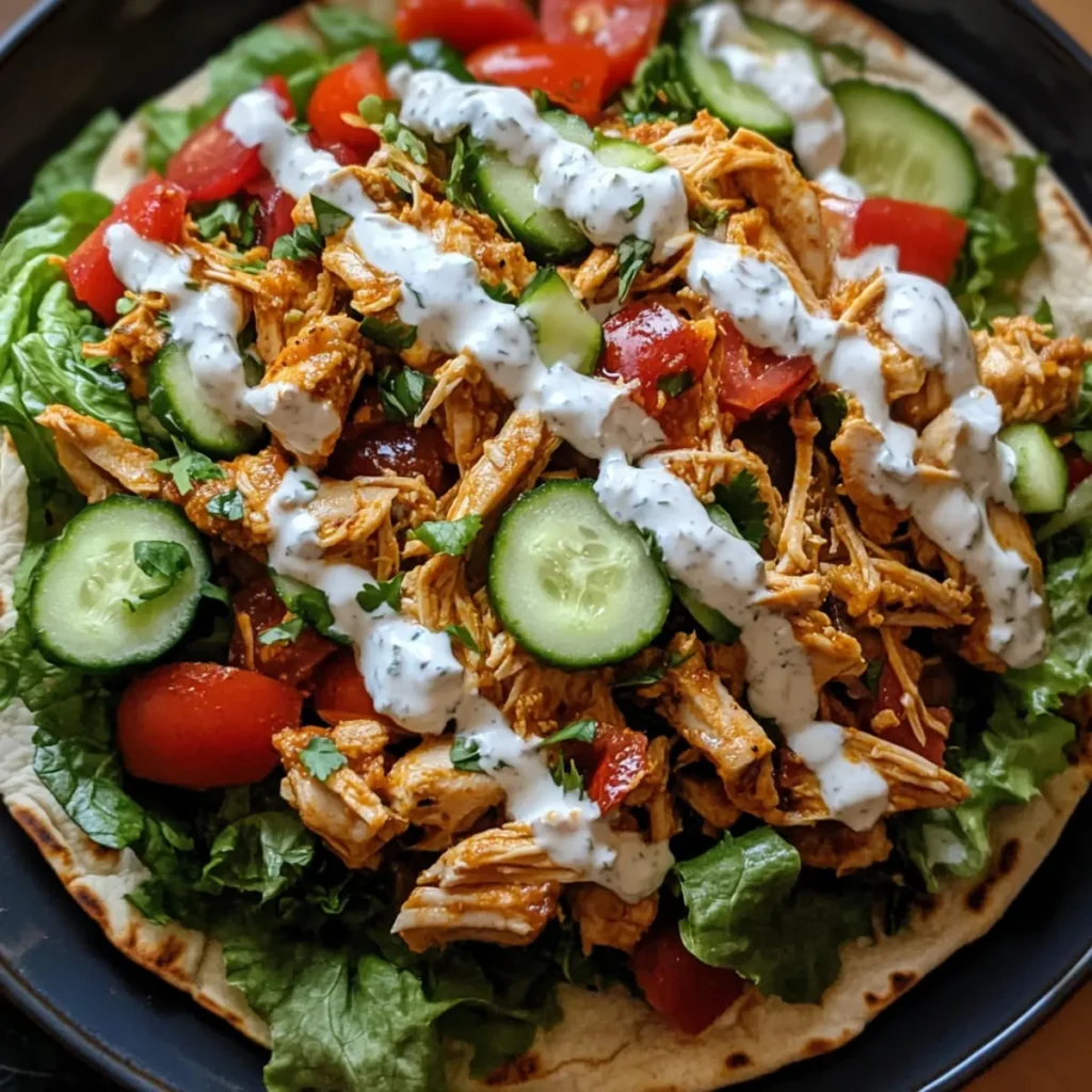 Slow Cooker Chicken Shawarma