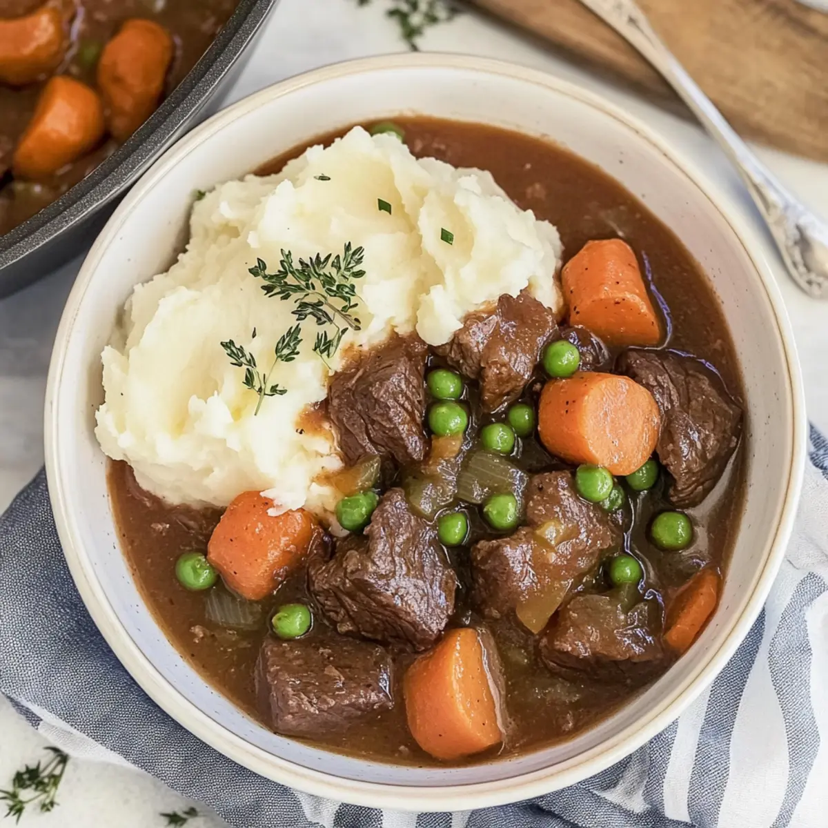 Irish Stew With Mashed Potatoes