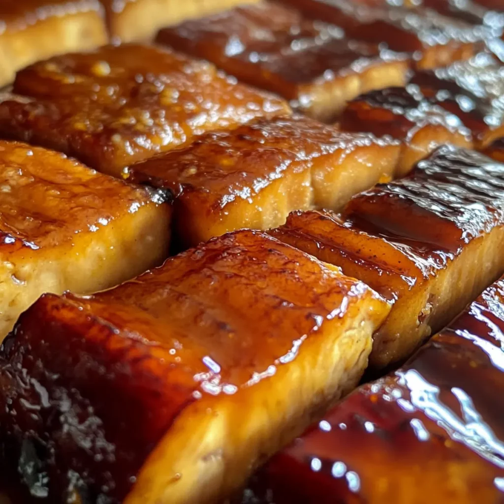 Brown Sugar Glazed Tofu Ham