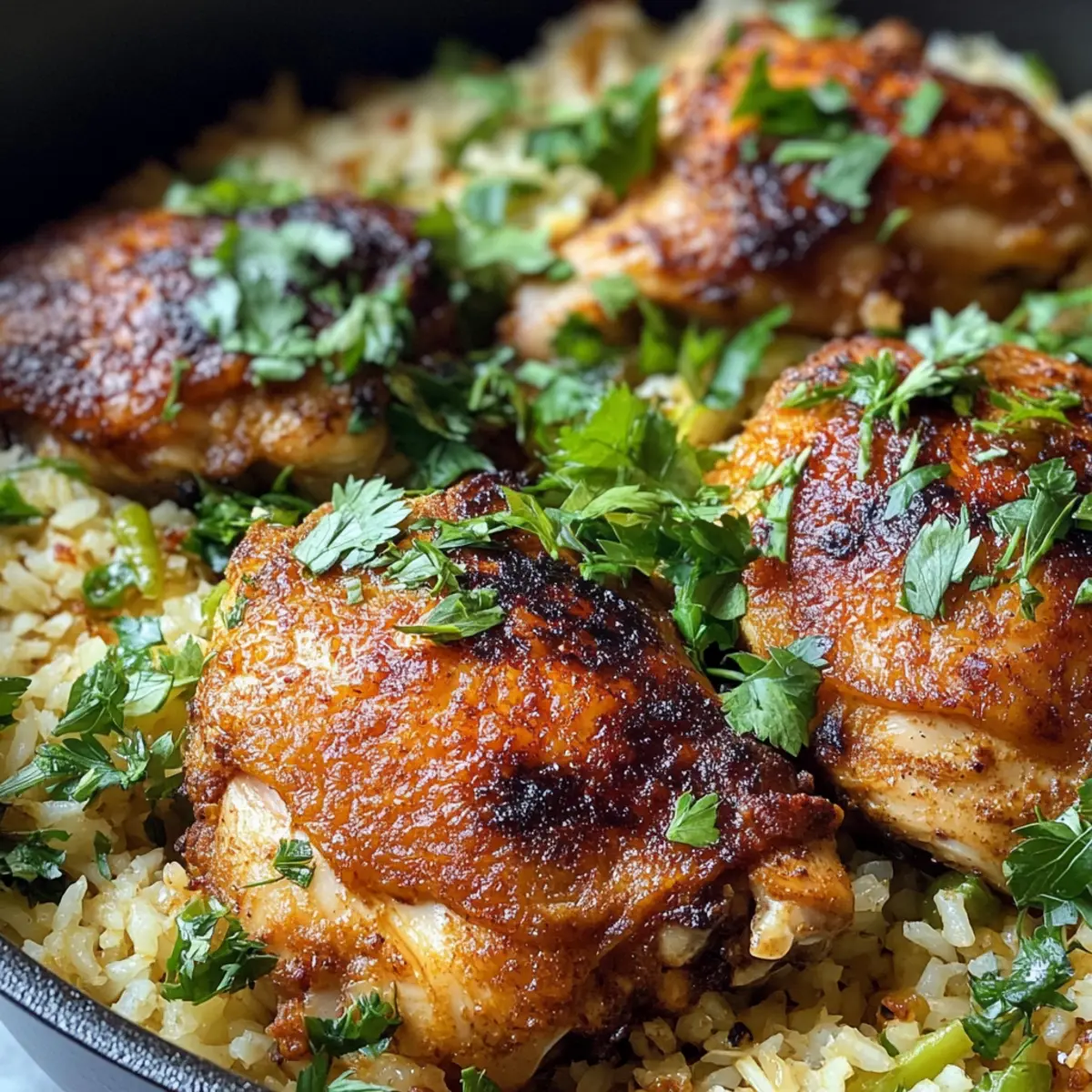 One Pot Shawarma Chicken and Rice