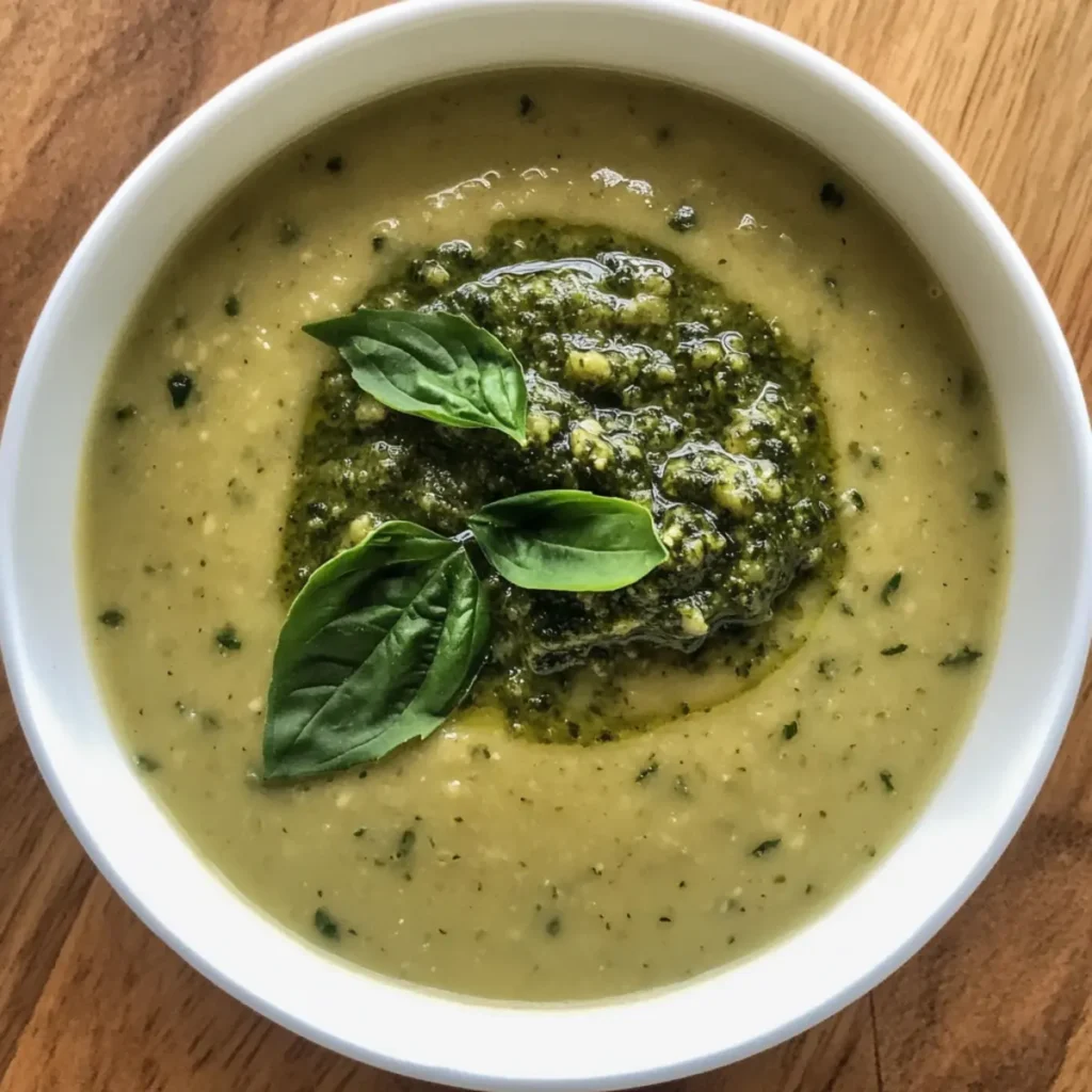 White Bean Pesto Soup