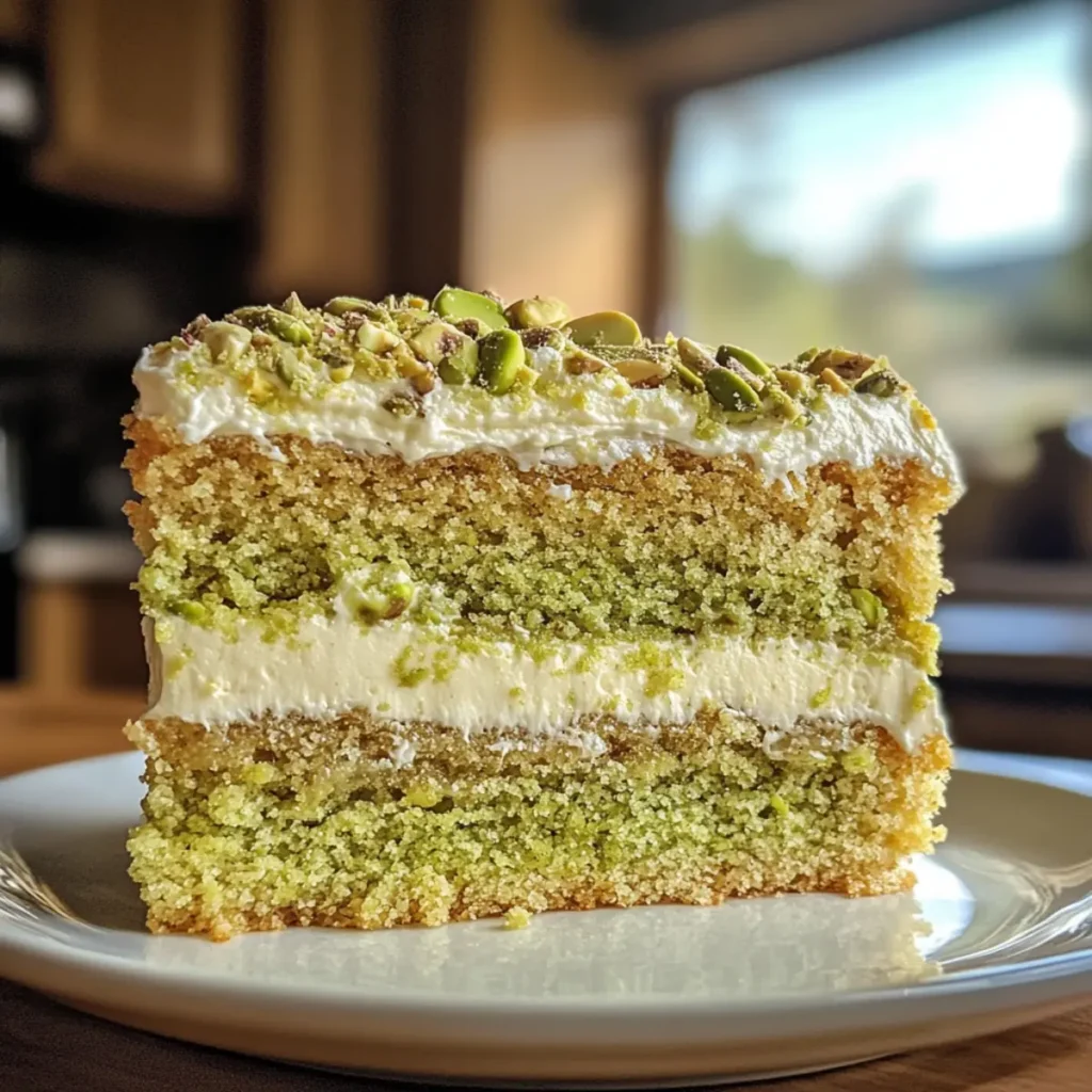 Pistachio Gooey Butter Cake Bliss