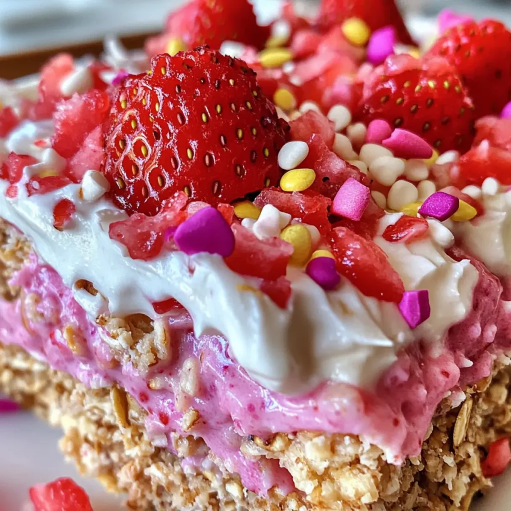 Strawberry Pop-Tart Protein Baked Oats