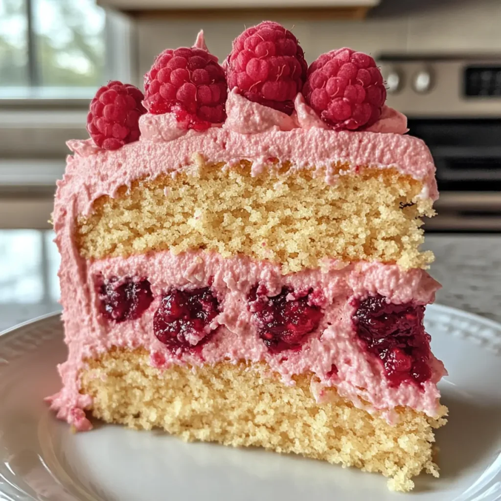 Giant Sugar Cookie with Raspberry Buttercream
