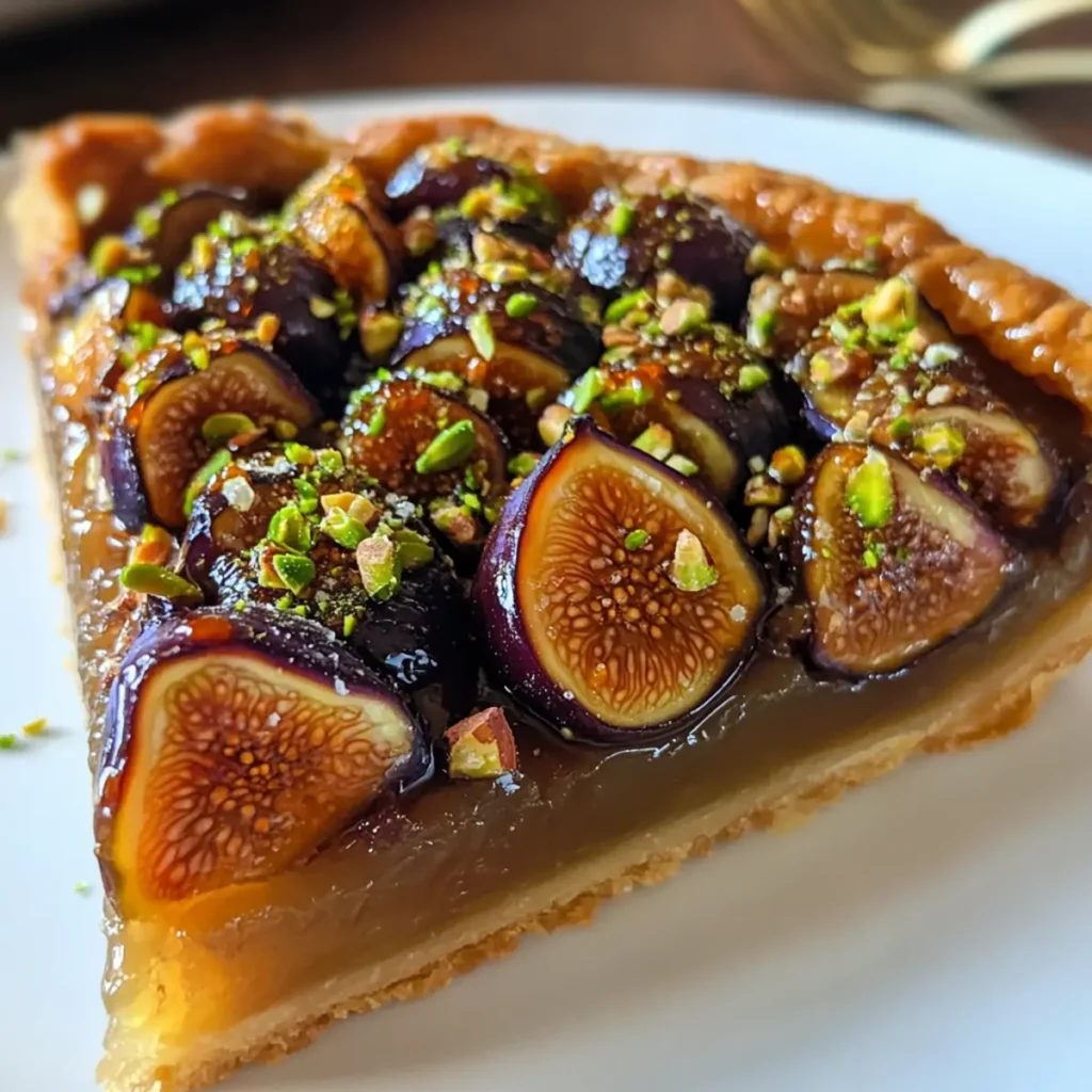 Salted Honey & Pistachio Fig Tarte Tatin