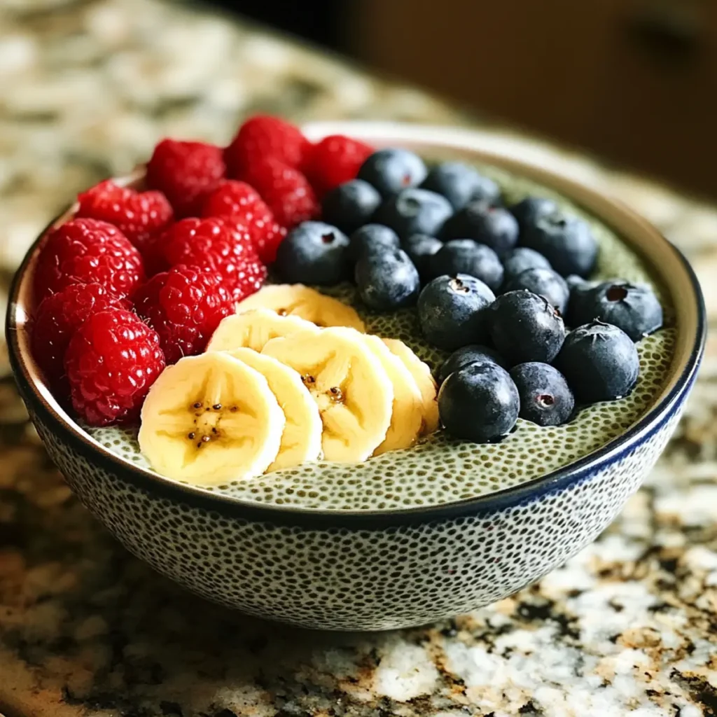 10-Minute Creamy Matcha Chia Pudding