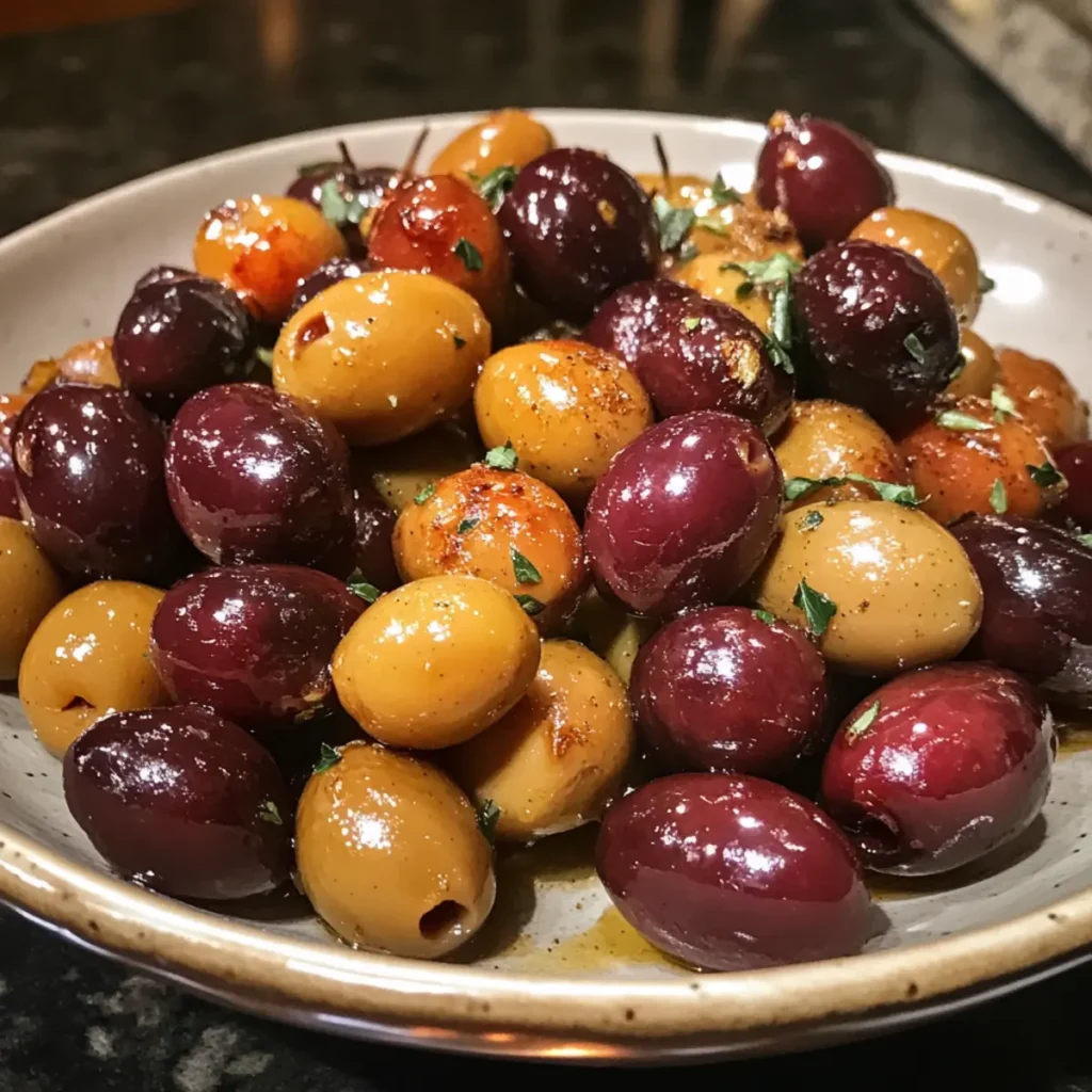 Roasted Grapes and Olives