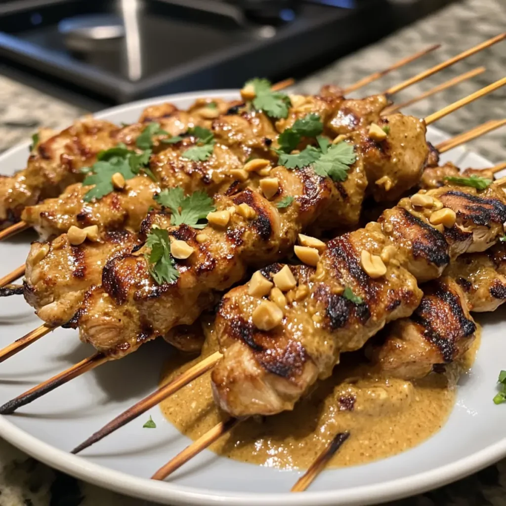 Thai Chicken Satay with Peanut Sauce