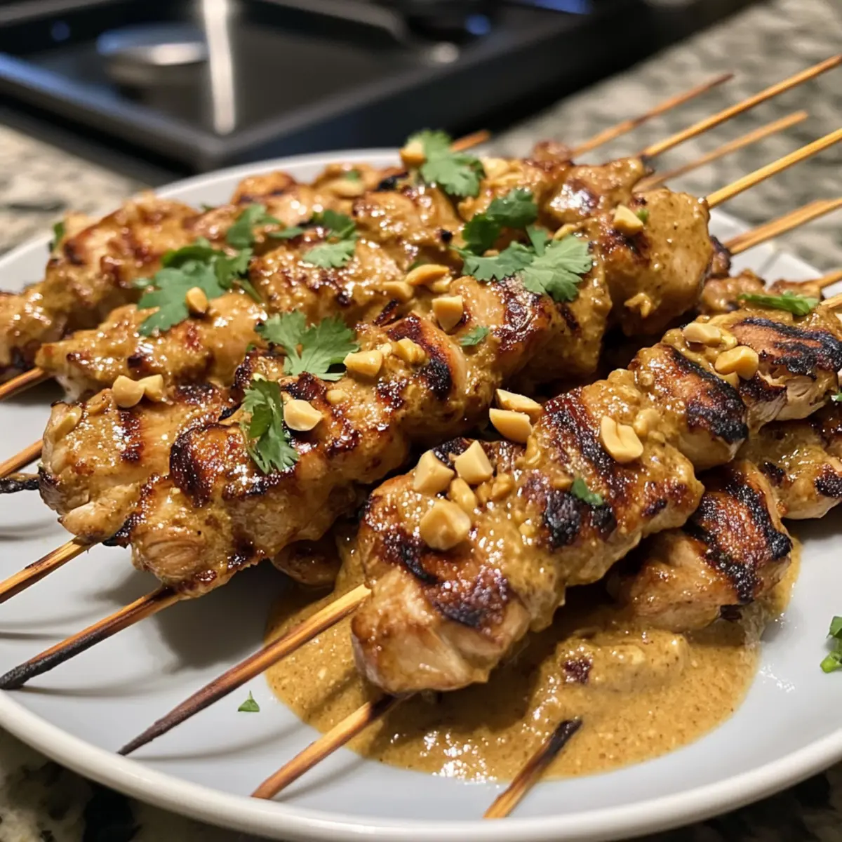 Thai Chicken Satay with Peanut Sauce