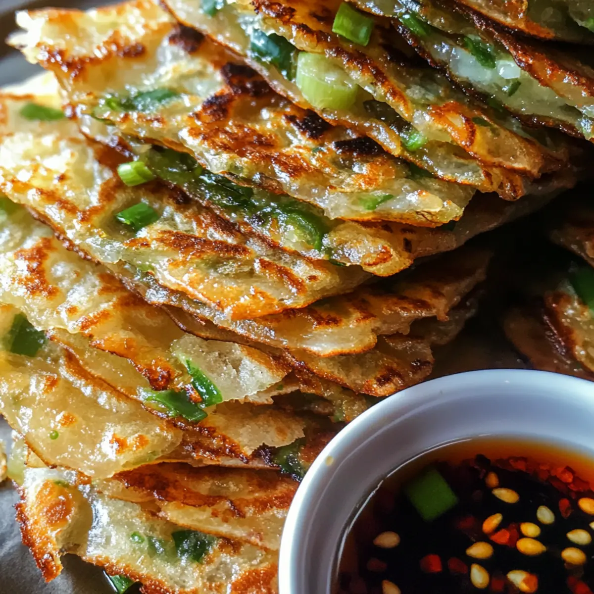 Rice Paper Scallion Pancakes