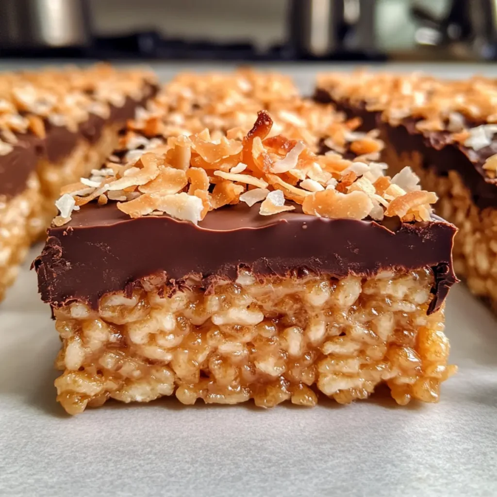 Samoa Rice Krispie Treats