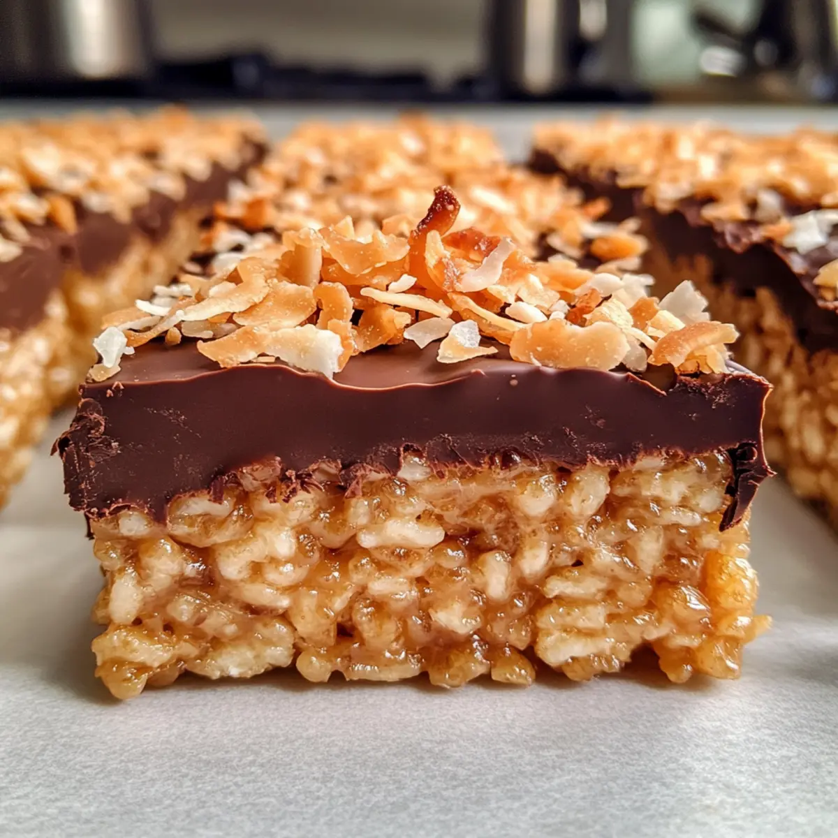 Samoa Rice Krispie Treats
