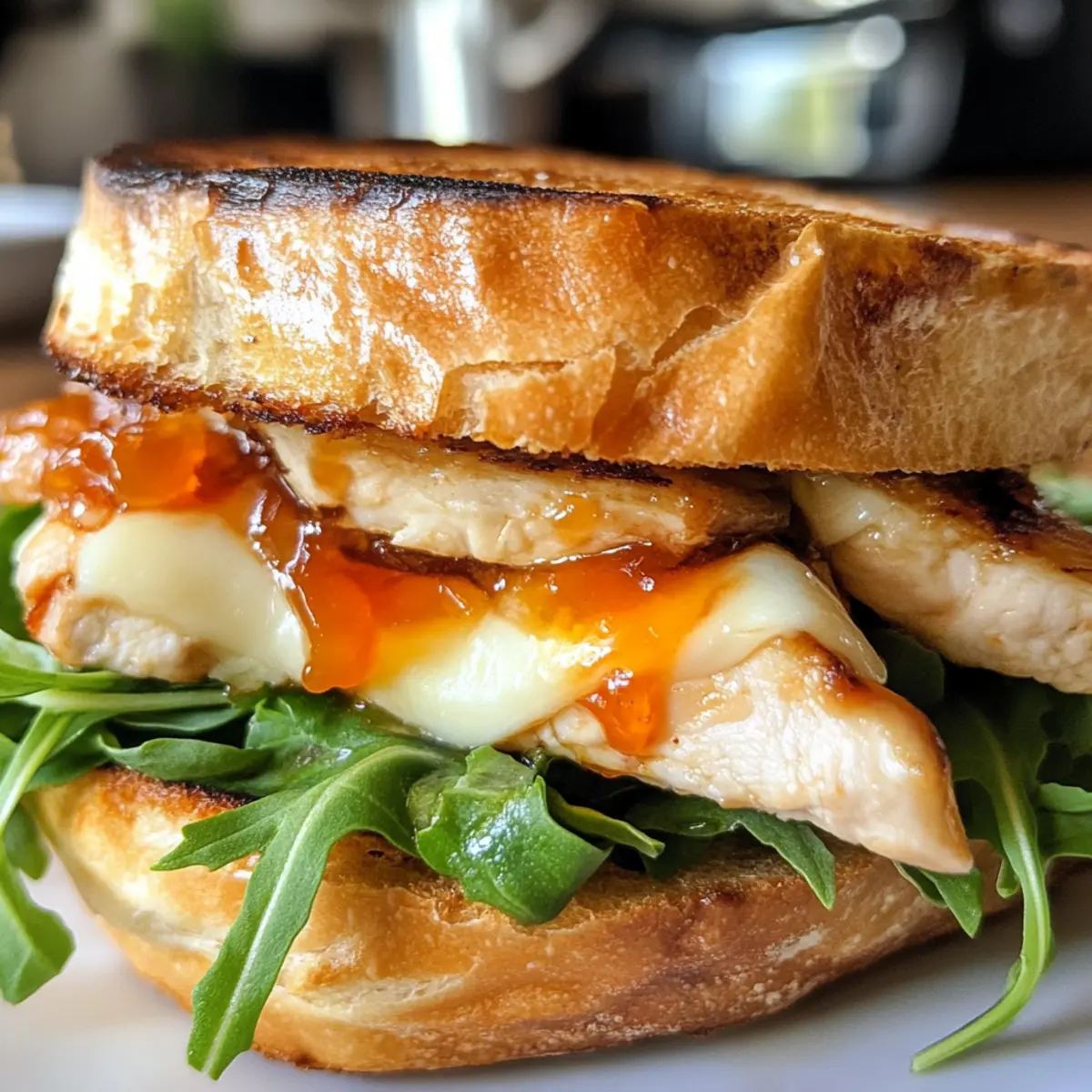 Apricot Brie Chicken Sandwiches