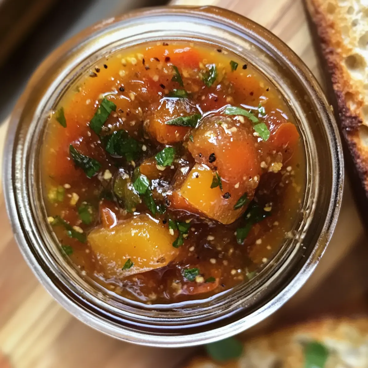 Basil Peach Heirloom Tomato Jam