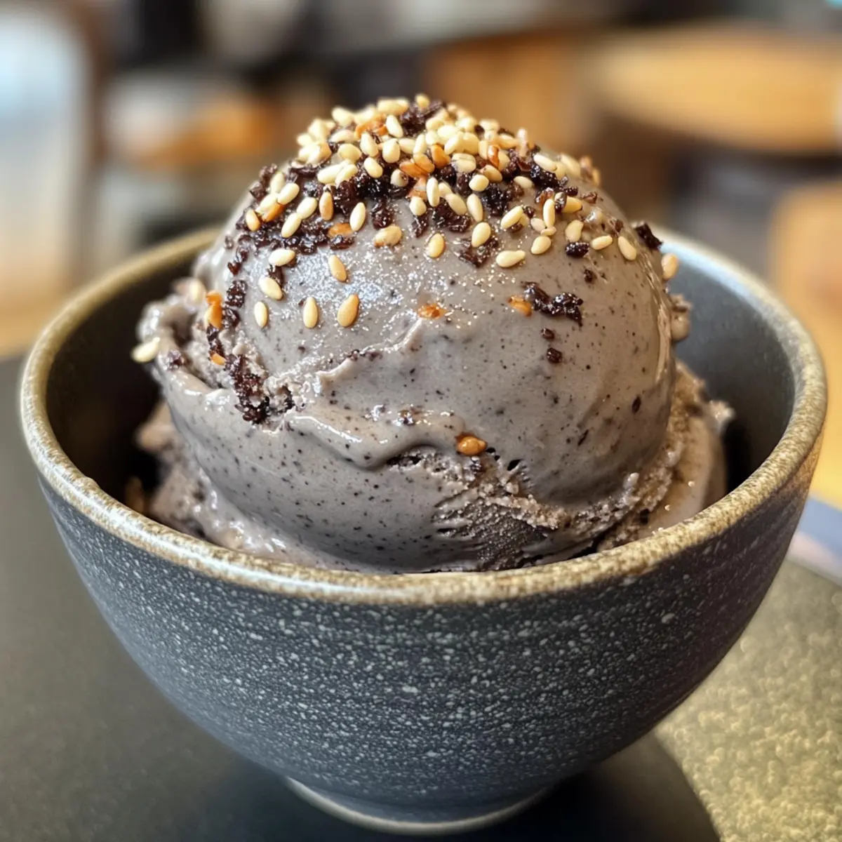 Toasted Black Sesame Ice Cream