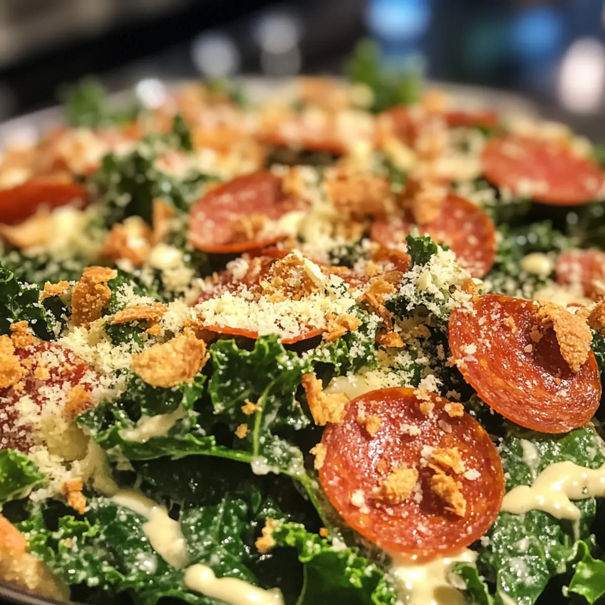 Pizza Caesar Salad