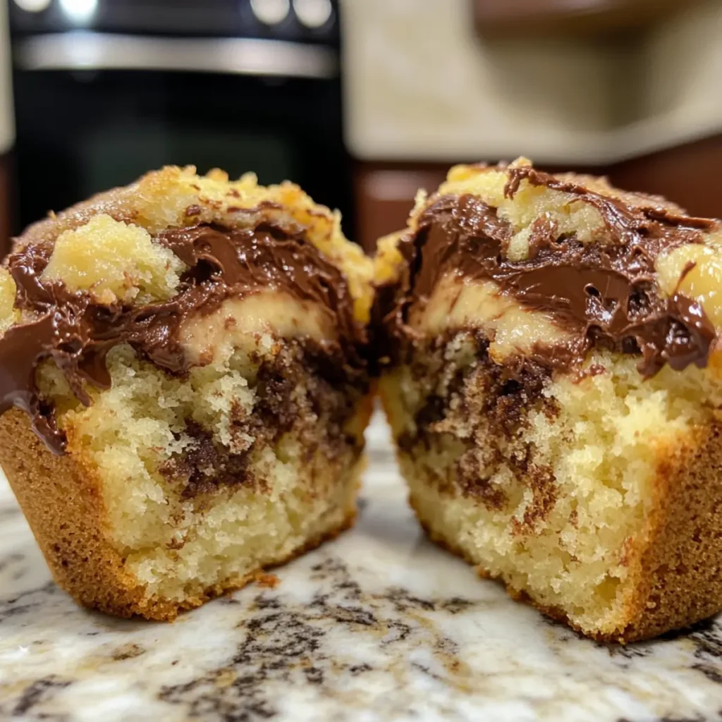Nutella Banana Swirl Muffins